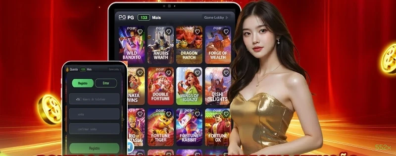 Coleção Premium de Slots 552x - NetEnt, Pragmatic Play, Evolution